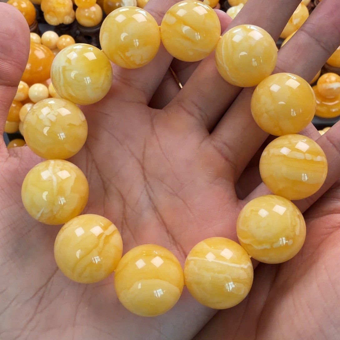 琥珀未镶嵌珠宝奇石20mm同料