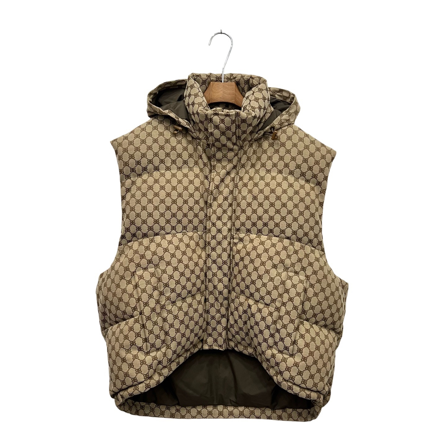 99新 Balenciaga/巴黎世家 巴黎世家 古驰联名满印马甲 46码/98新