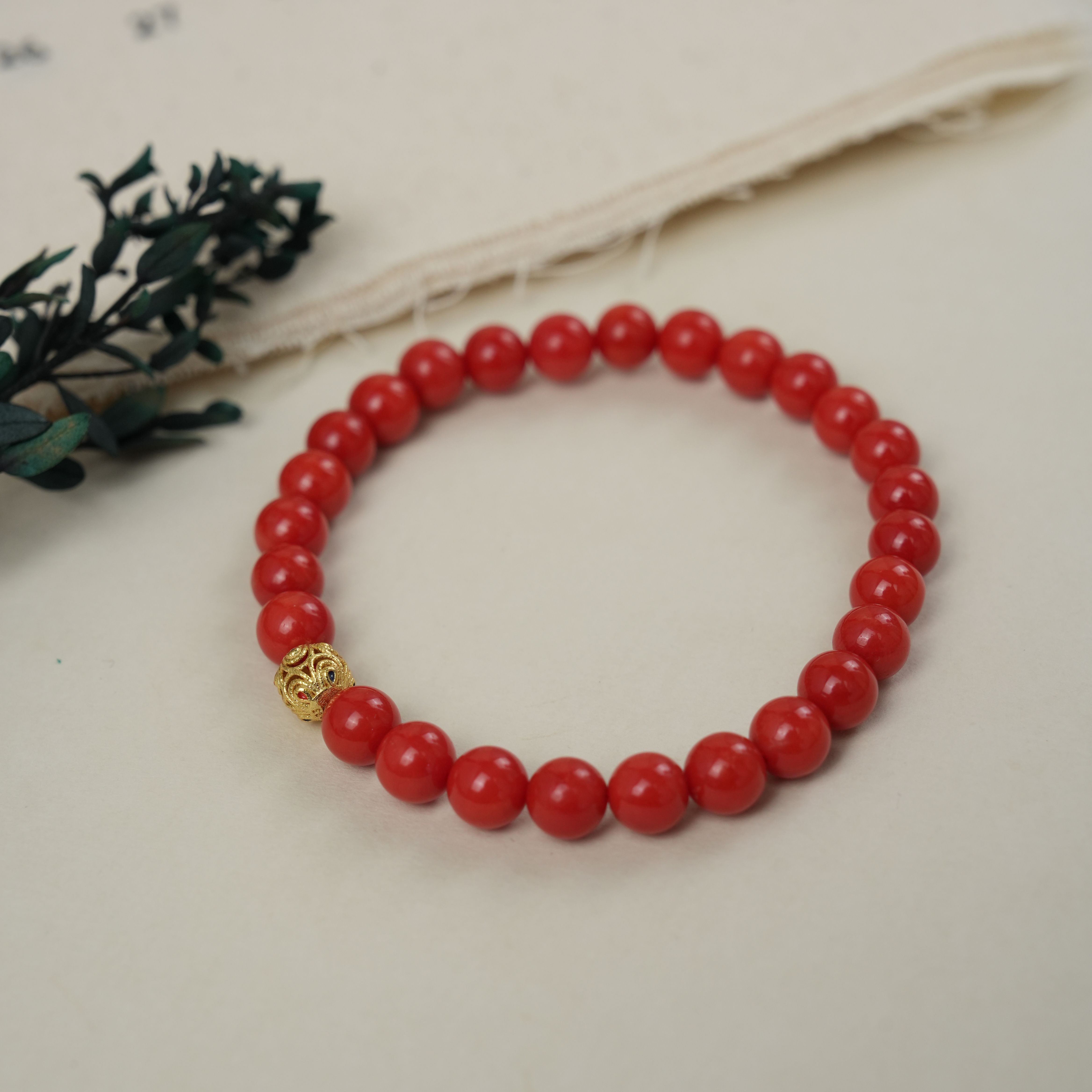 【小鱼专属】珊瑚手串-D4039TD-多样性发一