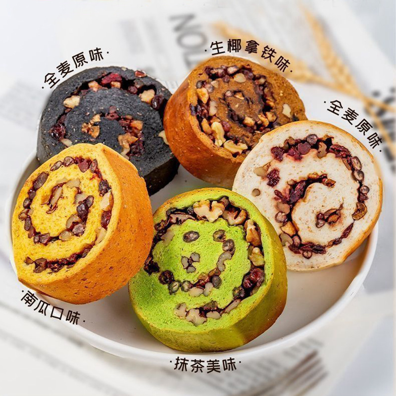 车轮面包传统糕点零食学生上班族早餐代餐休闲食品全麦味面包