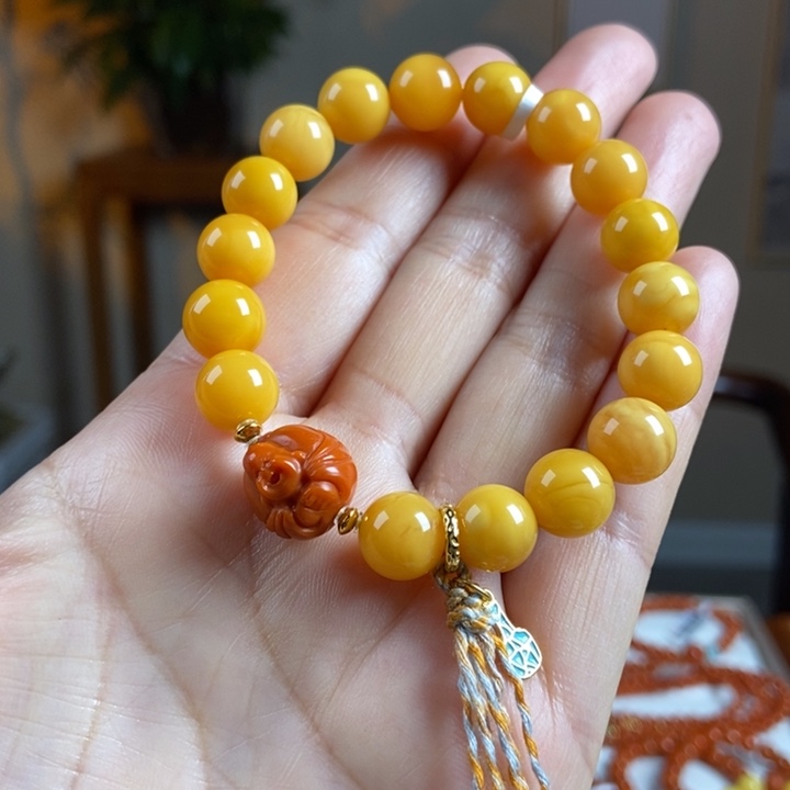 琥珀手链未镶嵌蜜蜡手串10