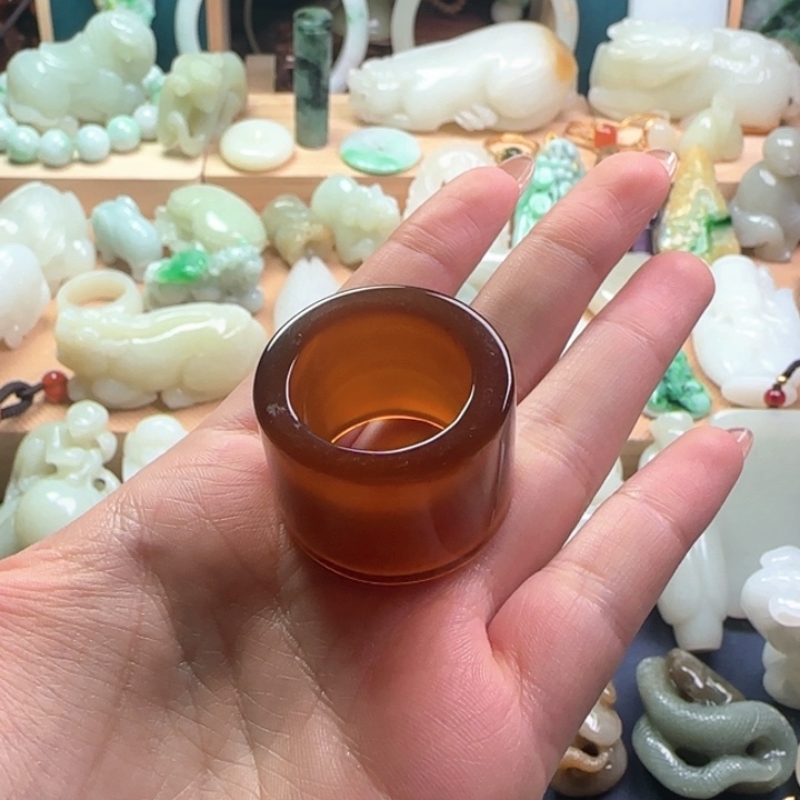玛瑙/玉髓戒圈未镶嵌大*老