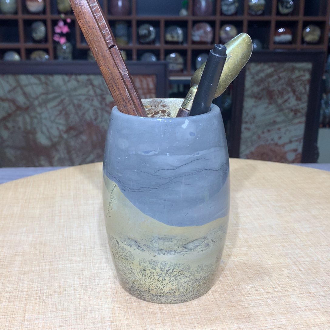 紫砂广西国画石，收藏观赏