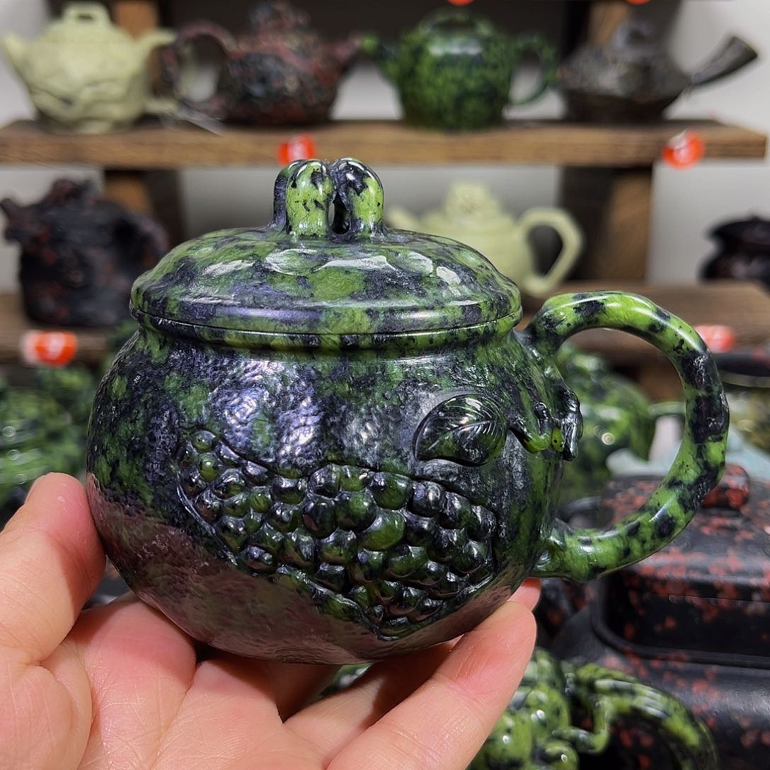 乐*谜藏玉石榴杯咖啡杯