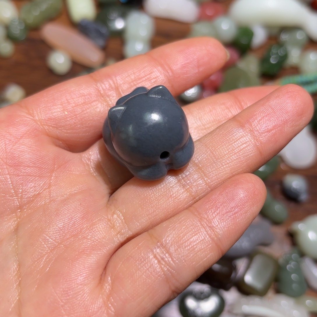 和田玉珠宝半成品未镶嵌涵*