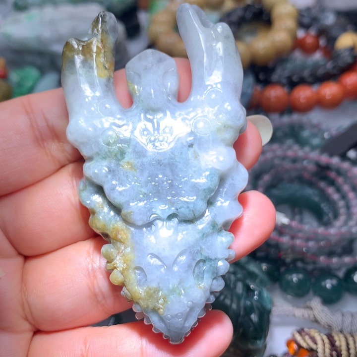 翡翠颈饰未镶嵌保真天然A货翡翠