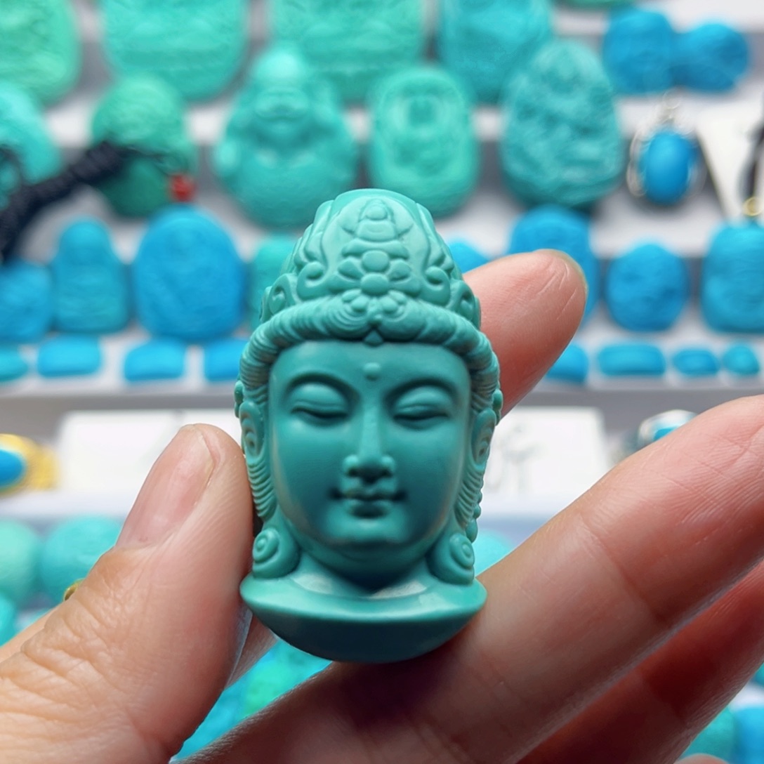 绿松石雕刻未镶嵌