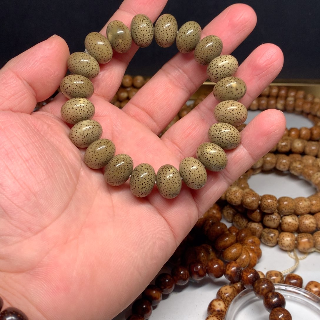 吊坠星月菩提海南原生态1511帝绿青花苹果珠