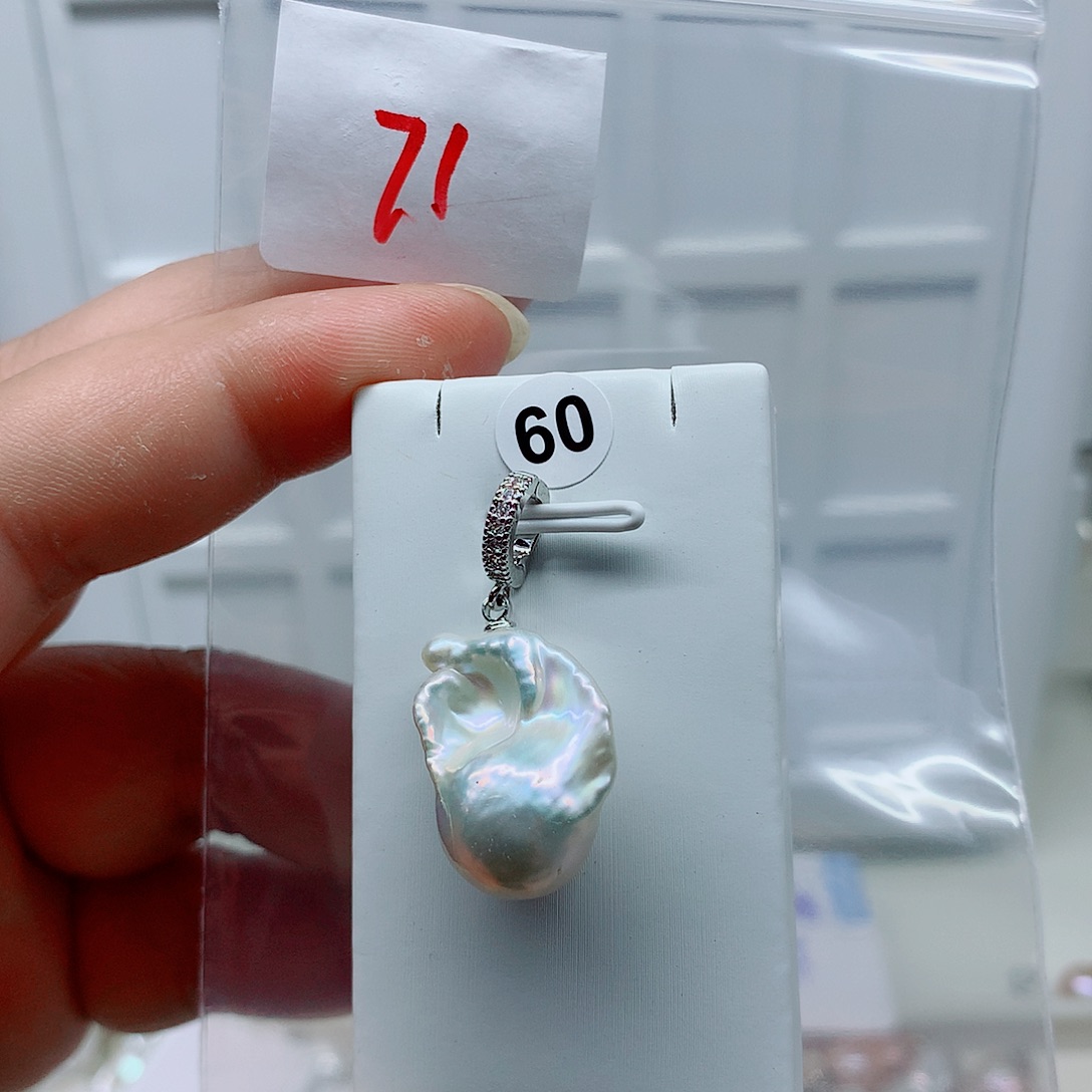 淡水珍珠吊坠(不含链)合金