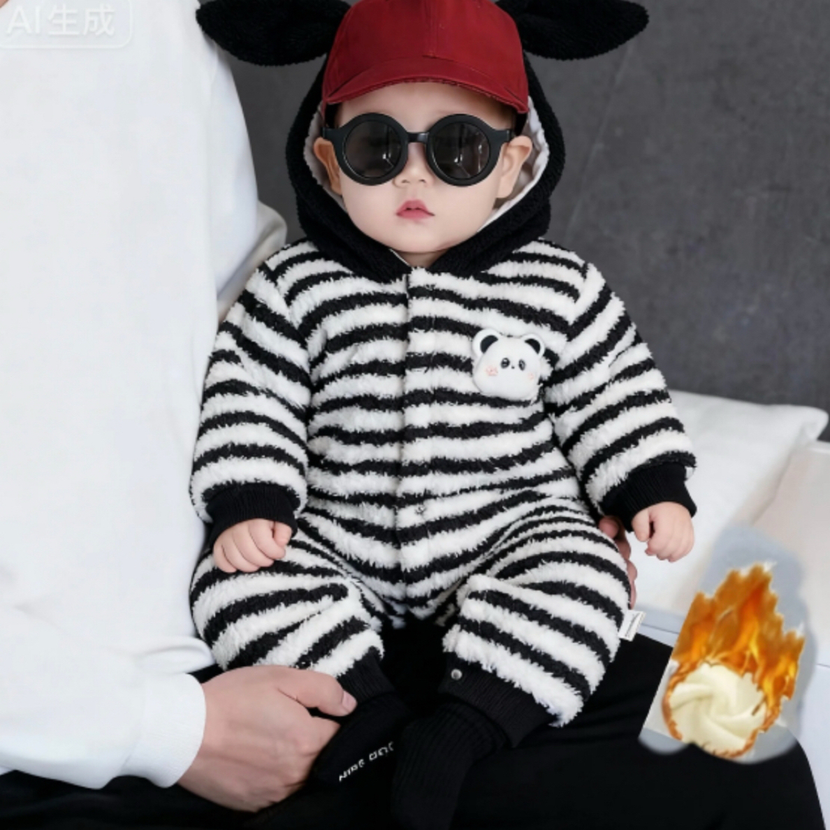 （总300-500克棉服）加绒加厚冬季外套毛毛款防风保暖外出服冬季