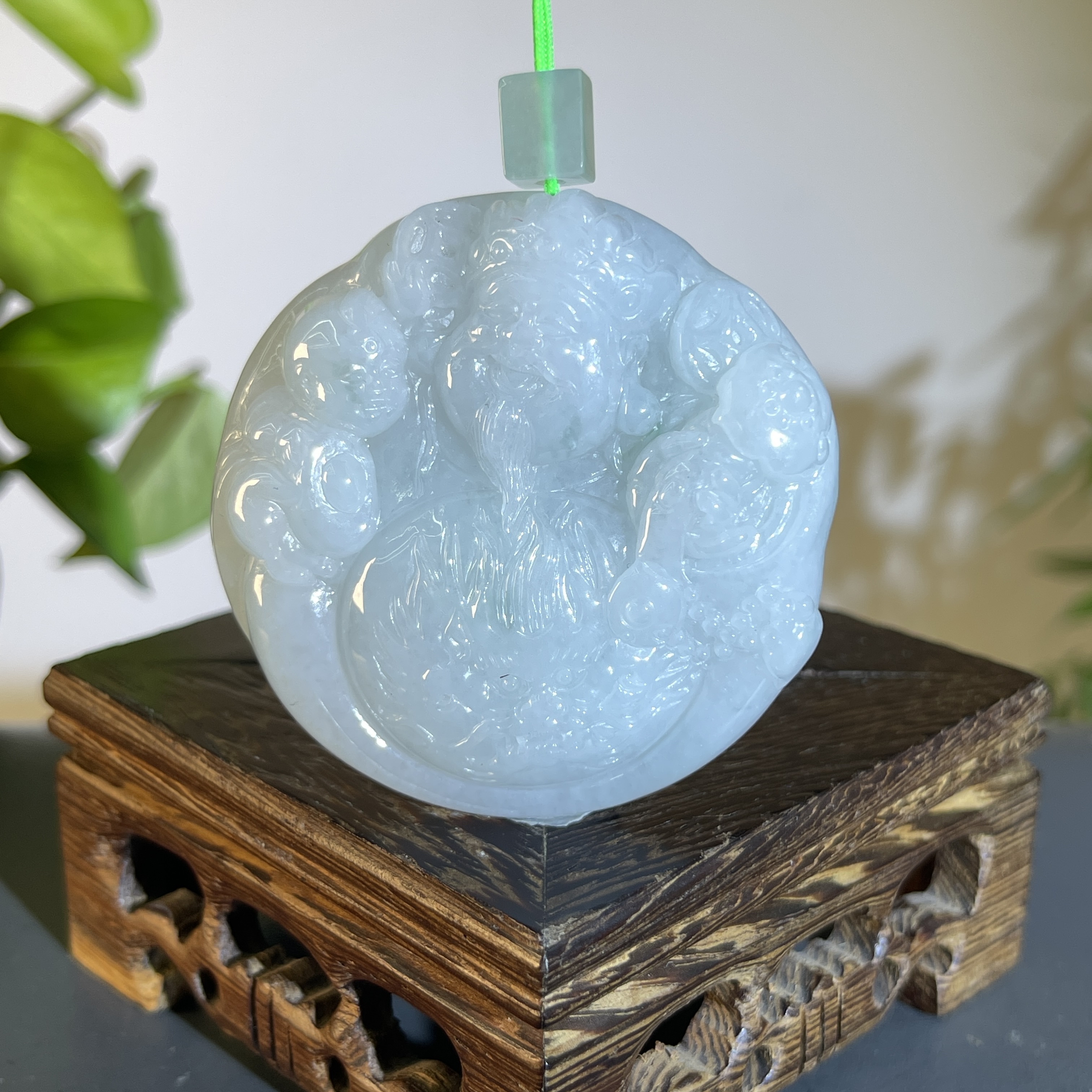 JTA26-92 天然缅甸翡翠A货 财神