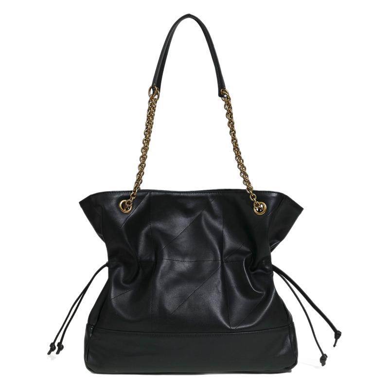 【希希CC】杨老师福袋包真皮菱格托特包大容量单肩包包