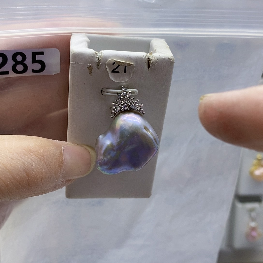 颈饰合金淡水珍珠