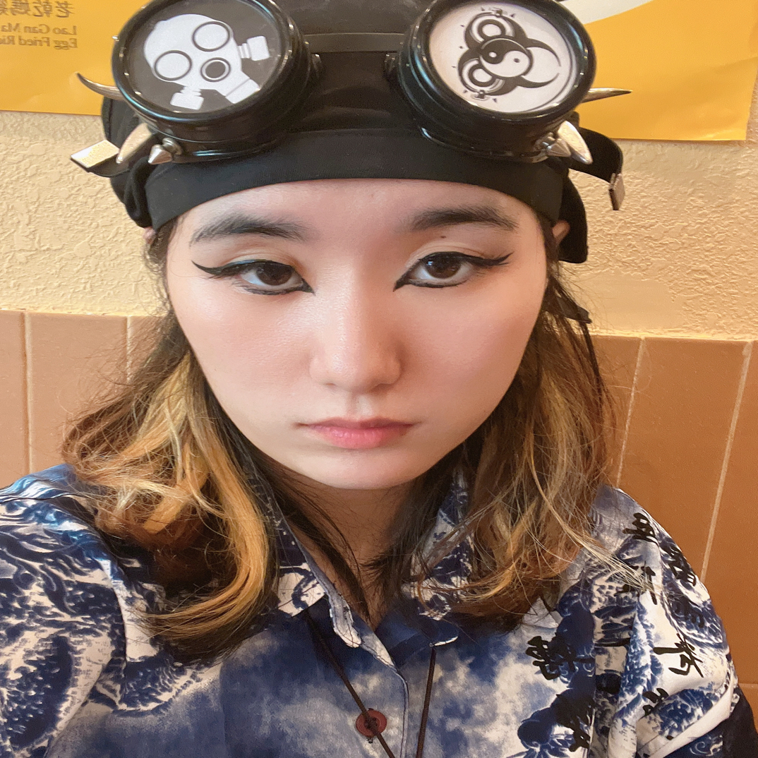 暗码牌头巾/亚文化原创赛博哥特黑色包头巾