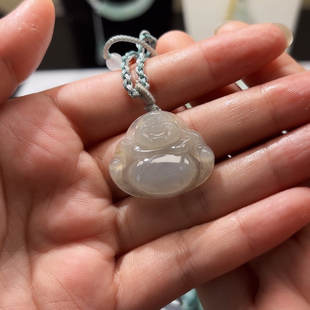 翡翠未镶嵌颈饰天然缅甸翡翠Ａ货佛公