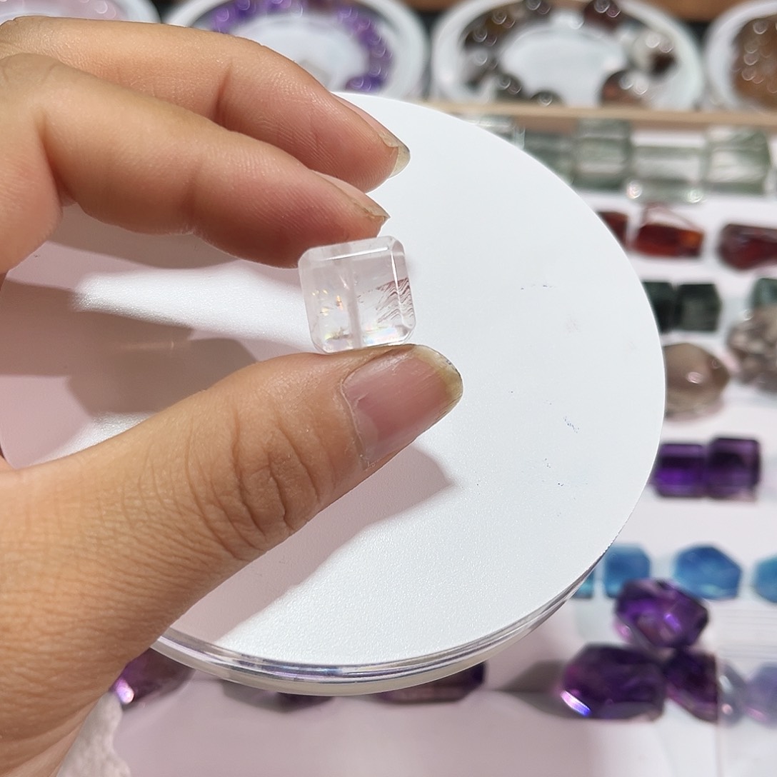 水晶耳饰未镶嵌叶**.23打孔不退