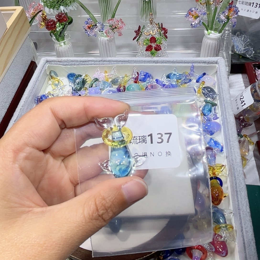 二***喜颈饰玻璃137鲸鱼一个