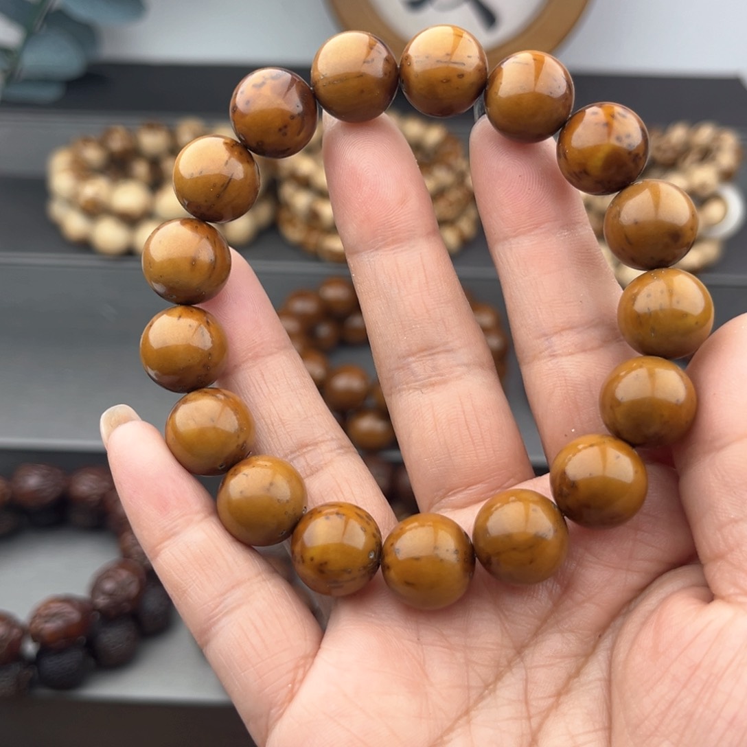 紫金鼠手串半实心光珠练手款13