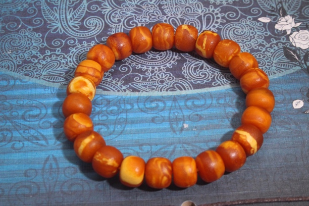 古董老花蜡单圈手串，蜡质浓郁，支持各地复检尺寸10+mm克重14.87g