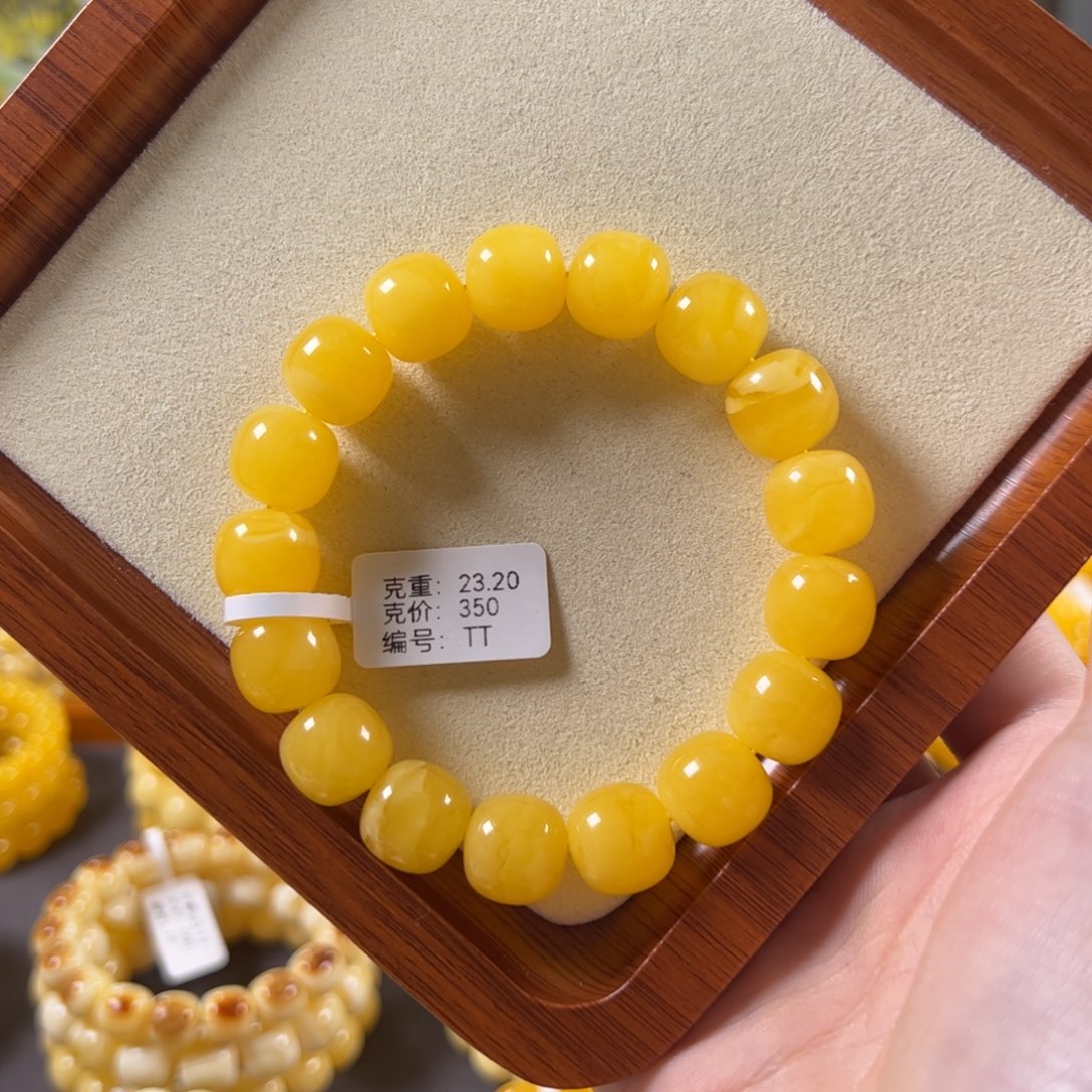 裸石蜜蜡未镶嵌13mm焦皮鸡油黄满蜜满蜡同料老型tt