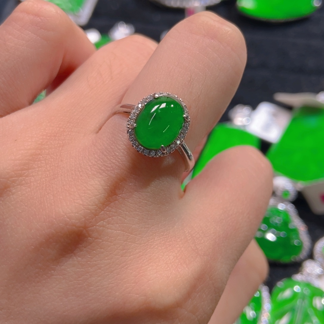 翡翠吊坠(不含链)银S925镶嵌