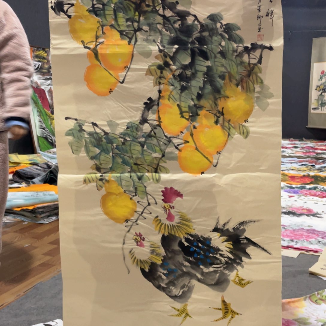 国画国画作品画心一张