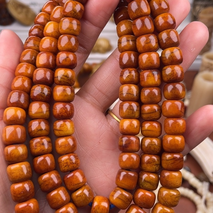 驼骨手串/手链牦牛骨桶珠10