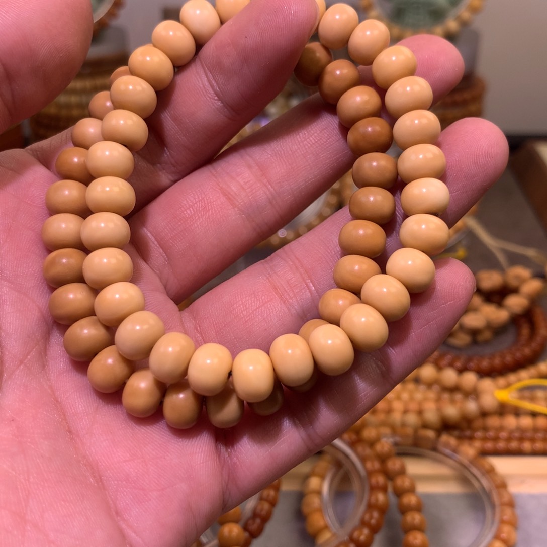 星月菩提吊坠8+算盘单圈微瑕龙脊菩提