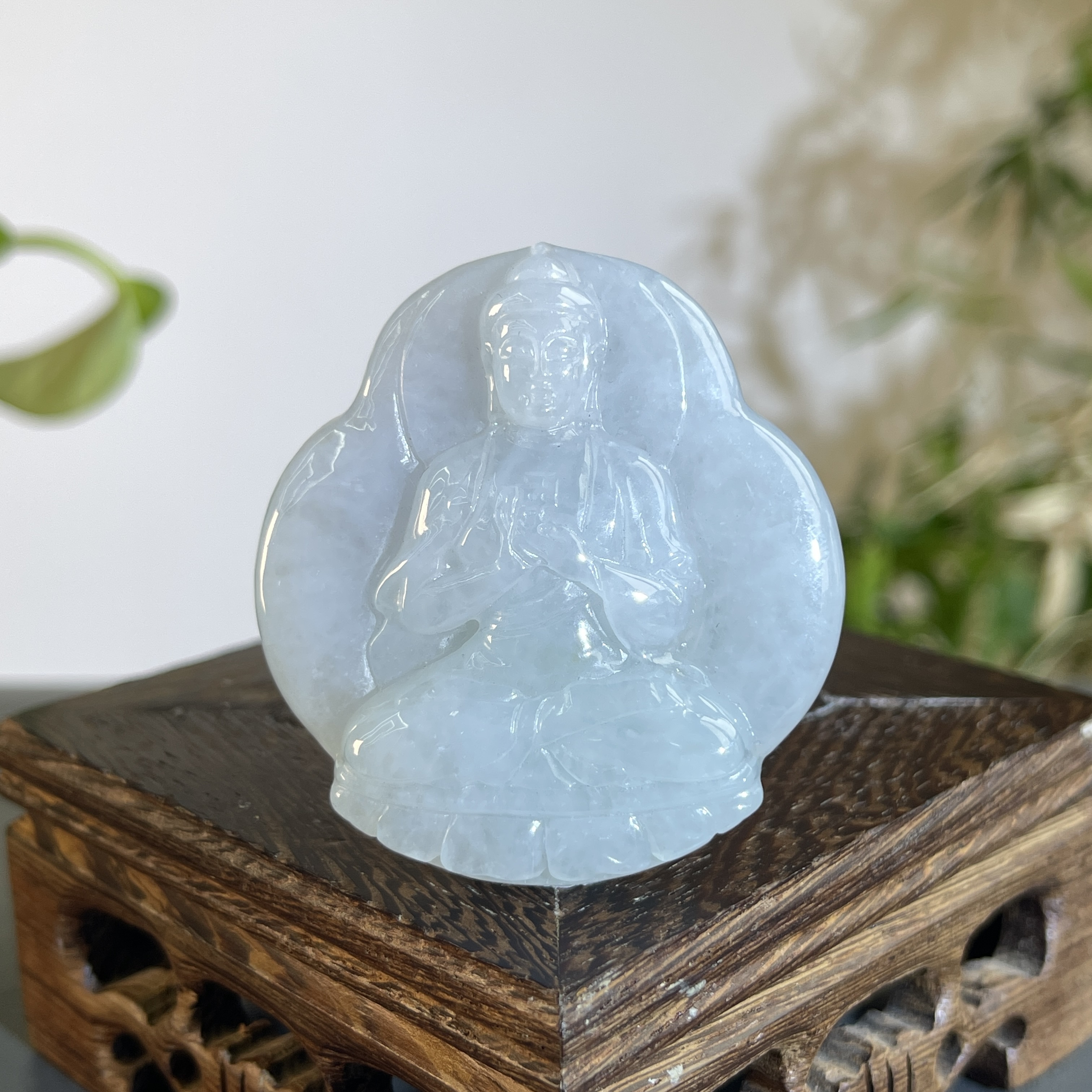 JTW22-53 天然翡翠缅甸A货 阿弥陀佛