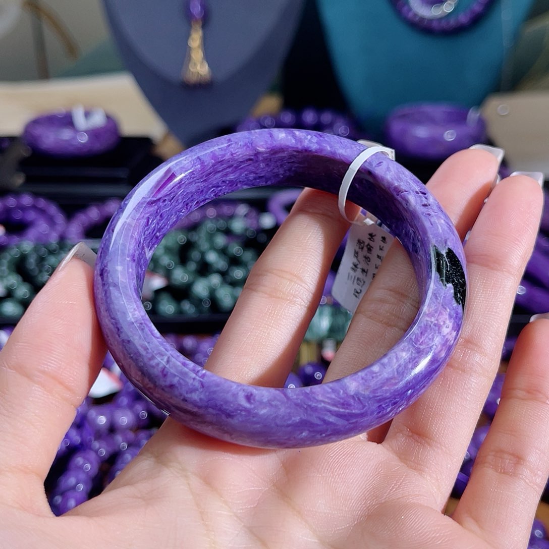 查罗石（紫龙晶）手镯58未镶嵌