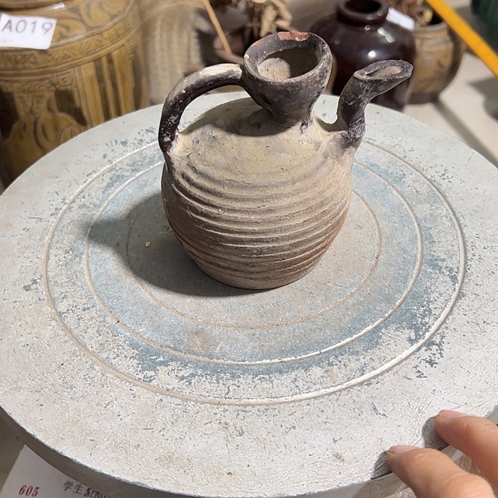 陶土老陶壶粗陶土陶中式