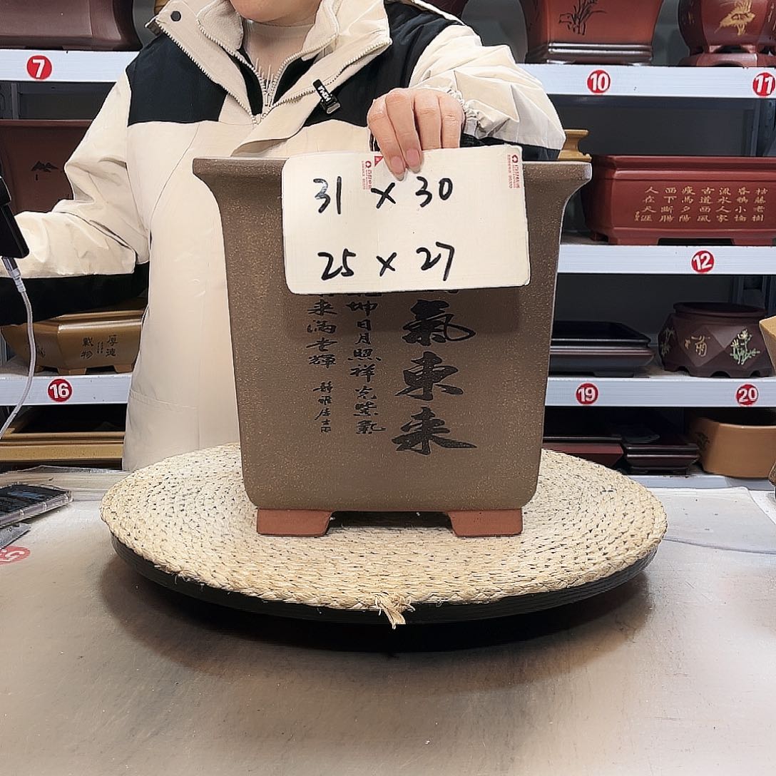 紫砂花盆紫砂花盆中