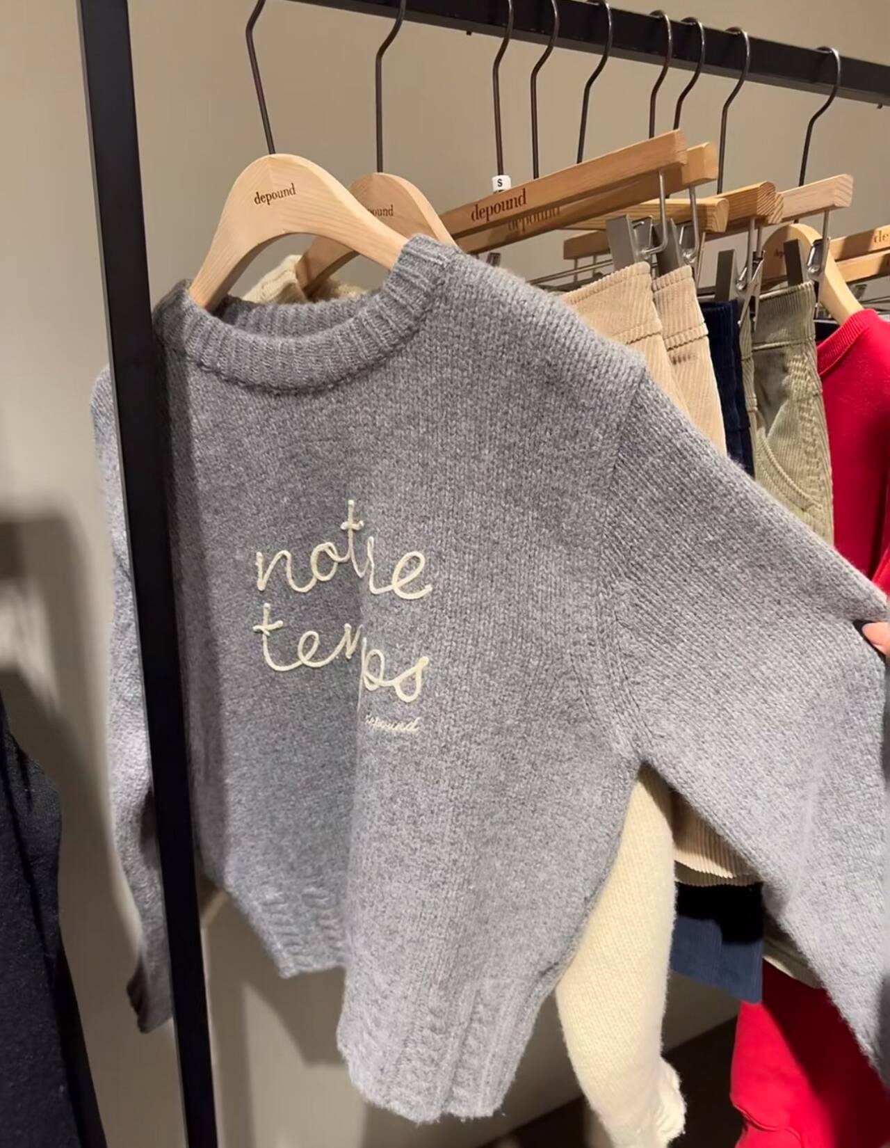 韩国东大门正品代购depound新款毛衣休闲百搭 不支持7t