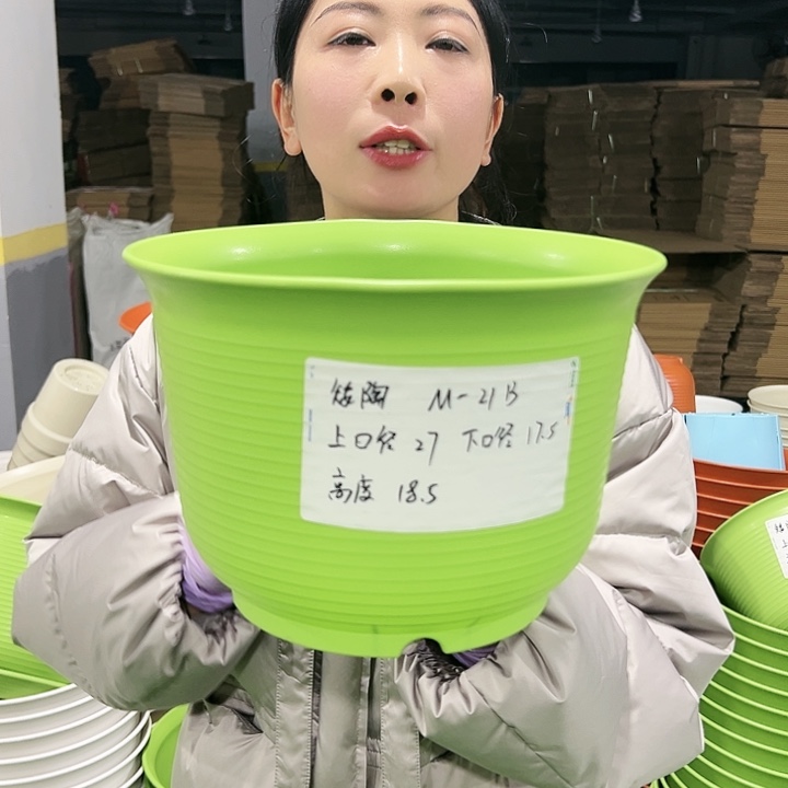 正品矮陶口27高18.5果绿色6只无托