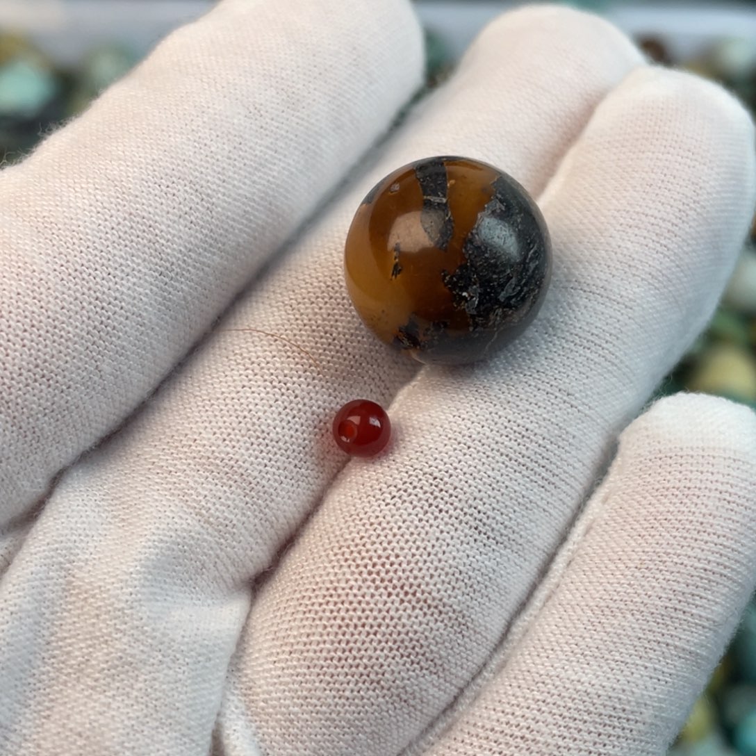 南红玛瑙未镶嵌配饰15.5