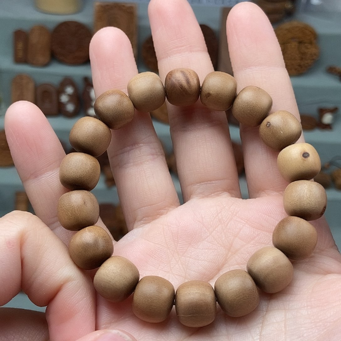 檀香木无事牌唐*语默认微瑕