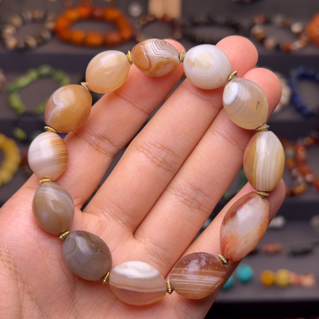 玛瑙/玉髓未镶嵌手链