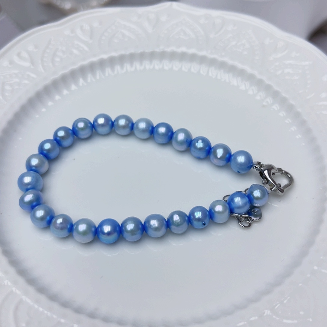 淡水珍珠手绳银S925镶嵌