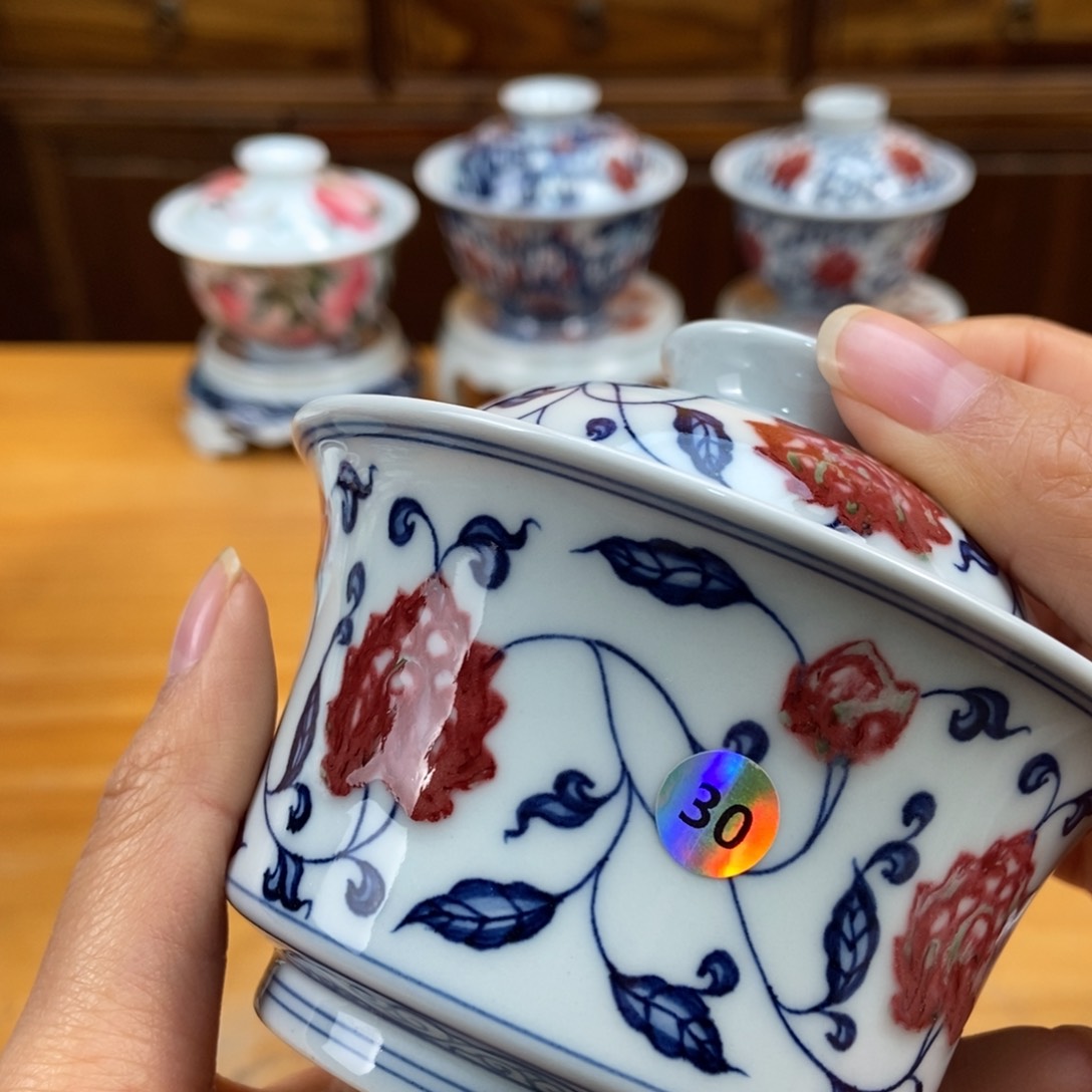 手绘现代茶具非古董