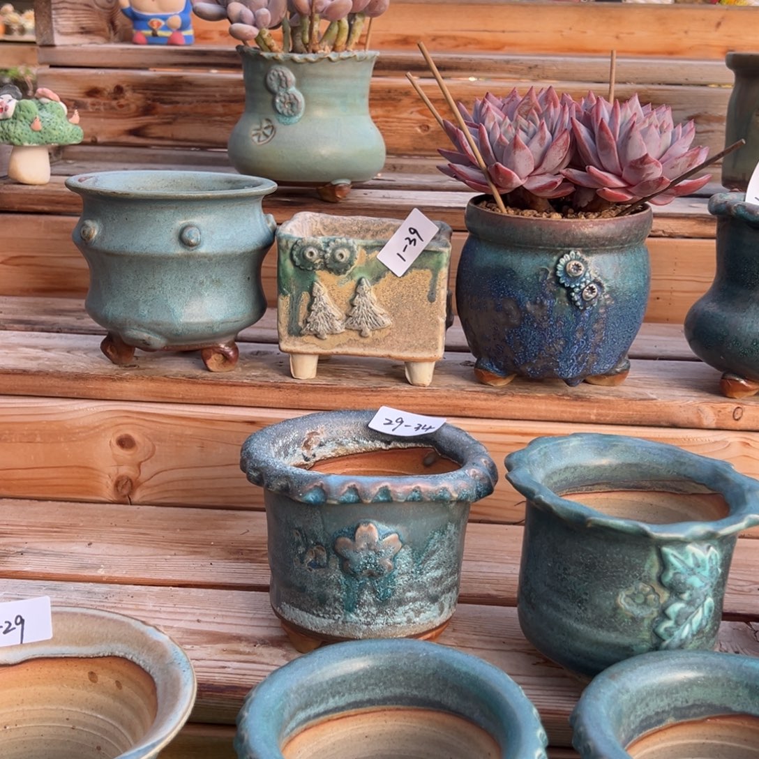 瑶***蒂1-39花盆3个小鹿园艺