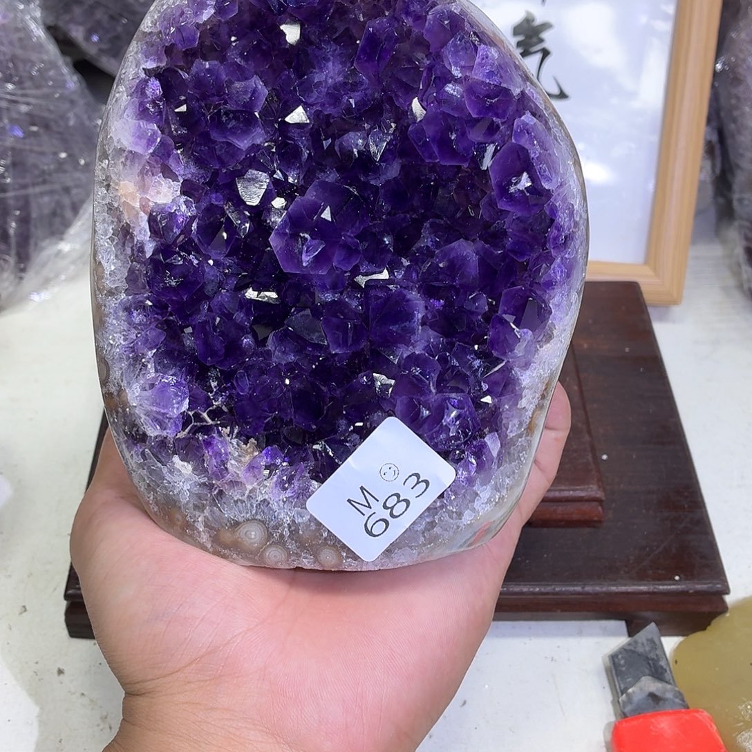 未镶嵌摆件紫晶水晶