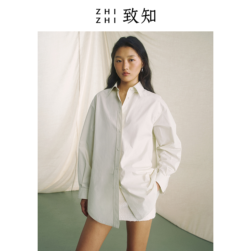 致知 添春色 高密衬衫24年新款流行休闲感ZZ2DSWC6005