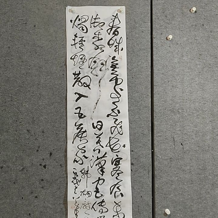 书法四尺对开。春城无处不飞花