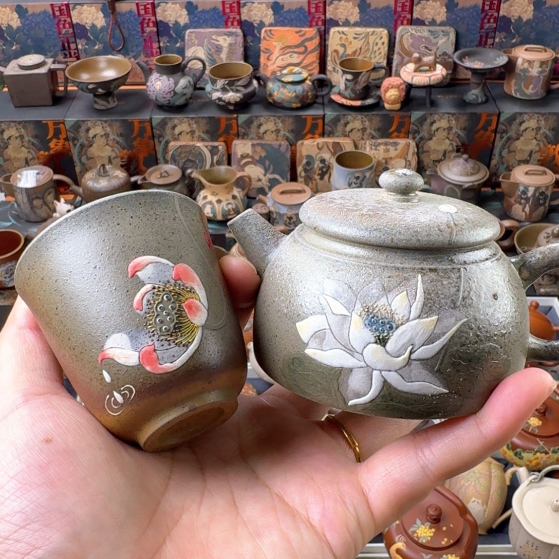 茶壶紫砂150ml一壶一杯