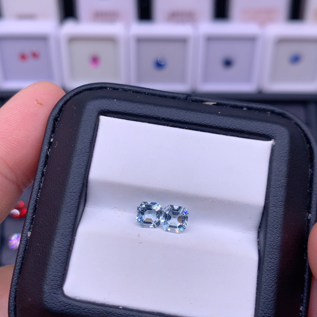 海蓝宝石裸石裸石2颗