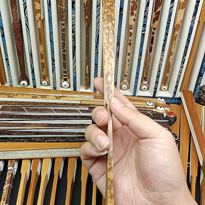 糯***米彩纸文玩折扇梅鹿三合包袱头