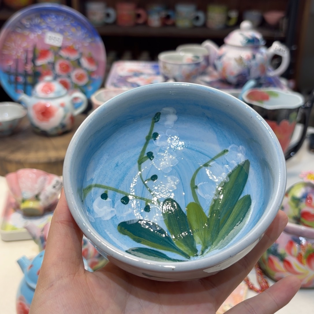 景德镇手绘高温釉下彩陶瓷茶具