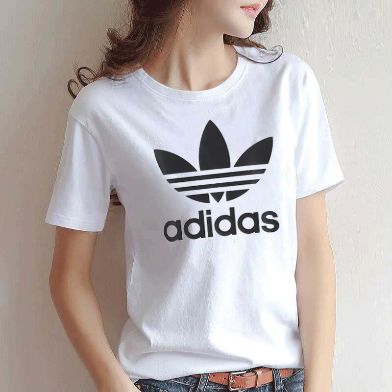 未拆封 adidas/阿迪达斯 阿迪达斯ADIDAS大LOGO纯棉T恤夏情侣款