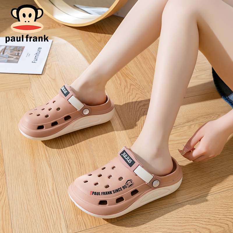 大嘴猴新品洞洞鞋夏季外穿防滑家居2025新款踩屎感户外运动拖鞋