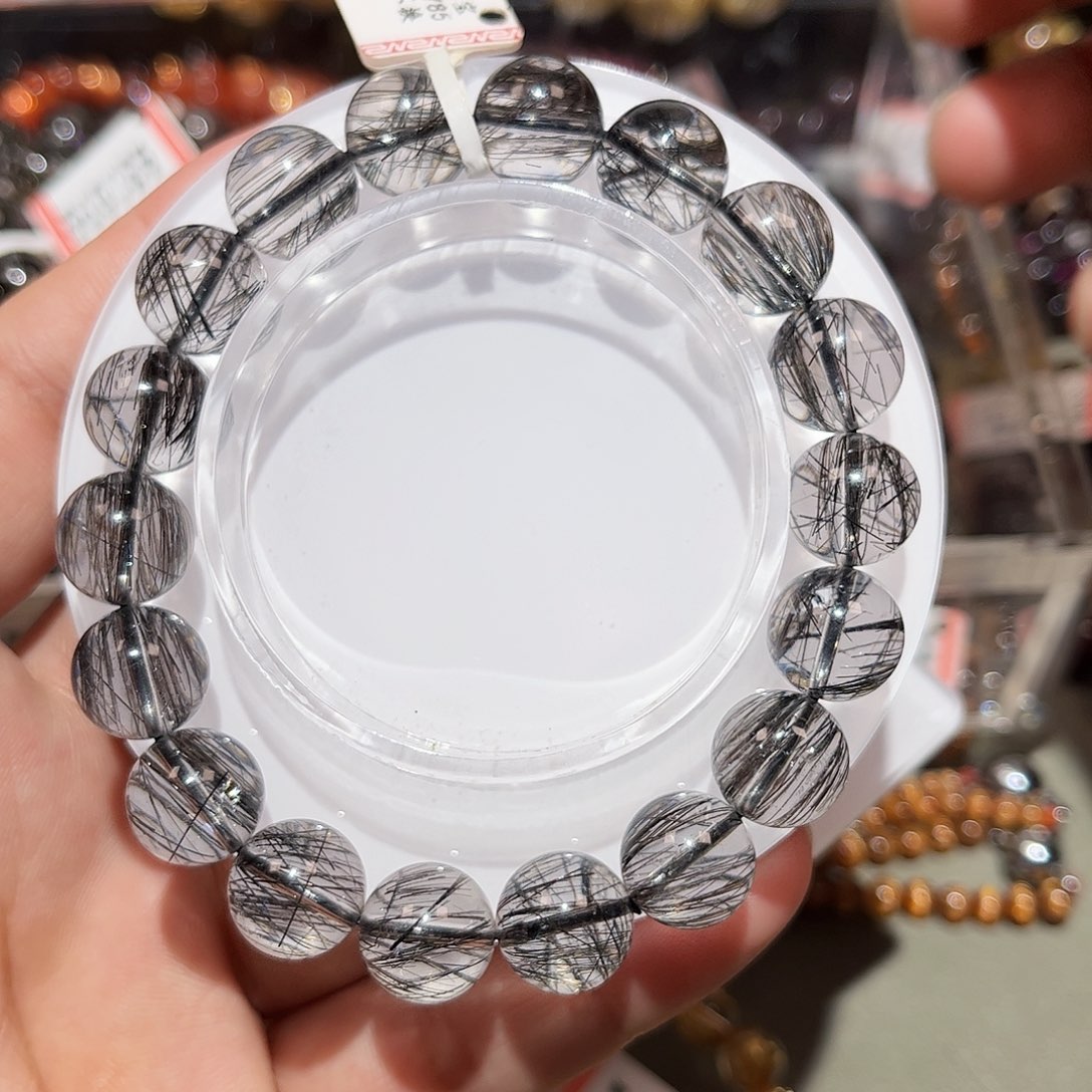 水晶手链未镶嵌黑发晶手链